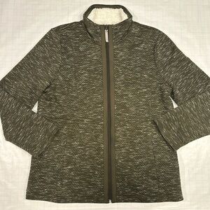 Talbots Sweater Jacket with Fleece Lining